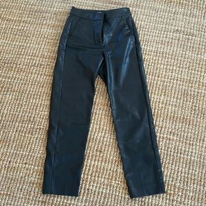 J. crew Kate faux-leather pants